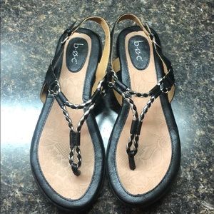 b.o.c. Black and Silver sandals